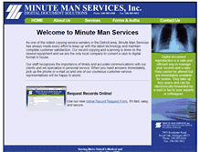 Tablet Screenshot of minutemanservices.net